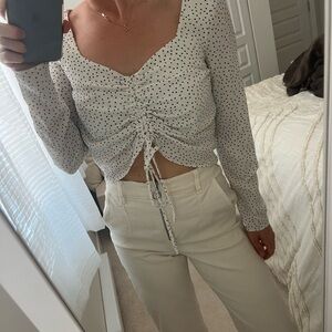 Polka dot top